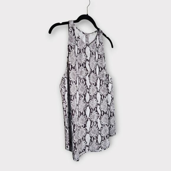 A.L.C Womens Anise Snakeskin Print Halter Neck Sleeveless Blouse 10 Statement - Picture 3 of 11